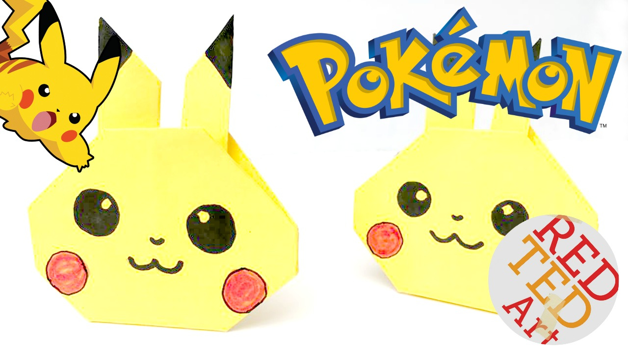 How To Make Origami Pokemon Easy Easy Pikachu Craft Pokmon Go Lovers Red Ted Art