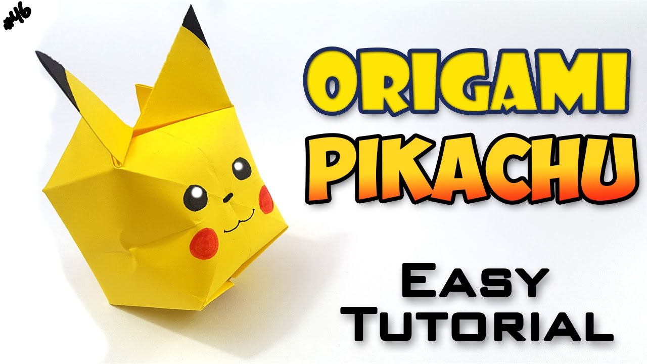 How To Make Origami Pokemon Easy Origami Pikachu Easy Tutorial English Version