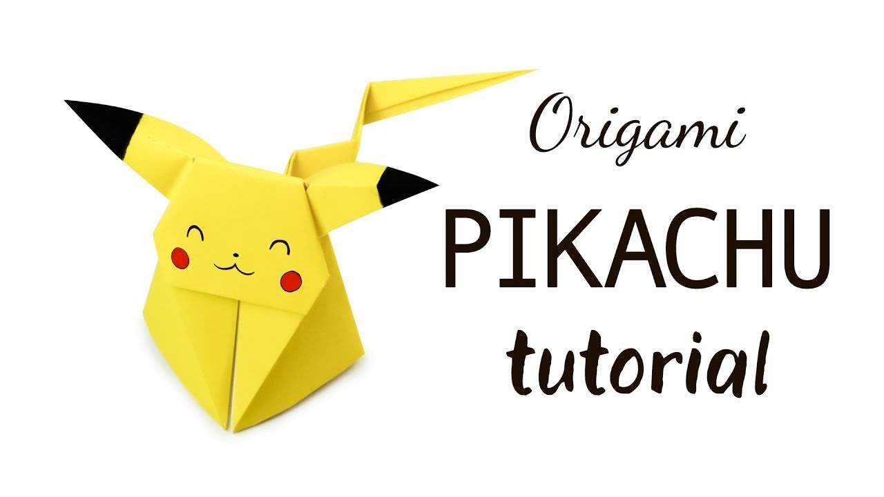 How To Make Origami Pokemon Easy Origami Pikachu Tutorial Pokemon Diy Paper Kawaii