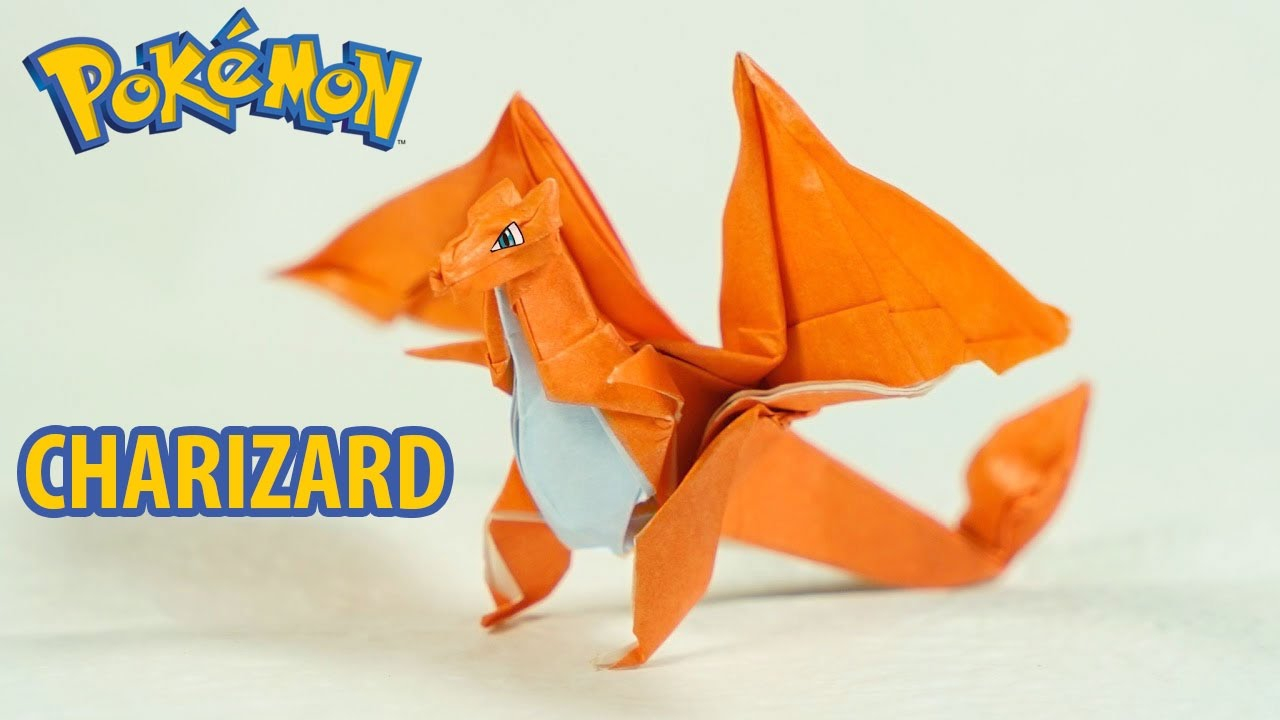 How To Make Origami Pokemon Easy Paper Pokemon Origami Charizard Tutorial Intermediate Version Henry Phm