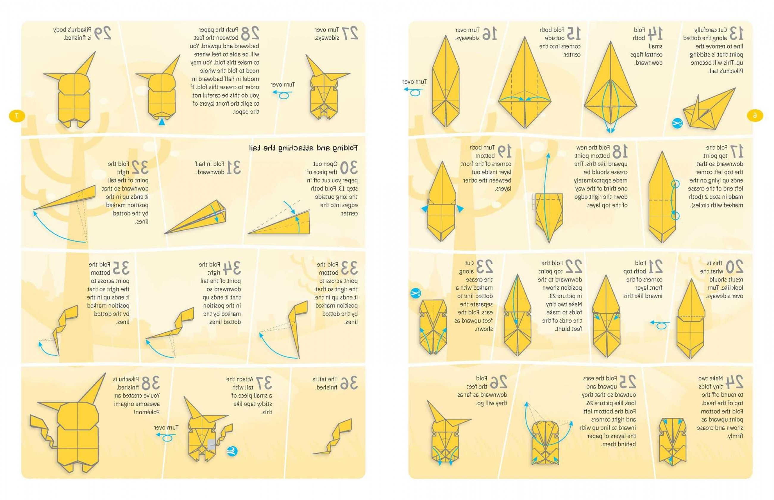 How To Make Origami Pokemon Easy Paper Pokemon Origami Vulpix Tutorial Henry Phaom Origami Pokemon