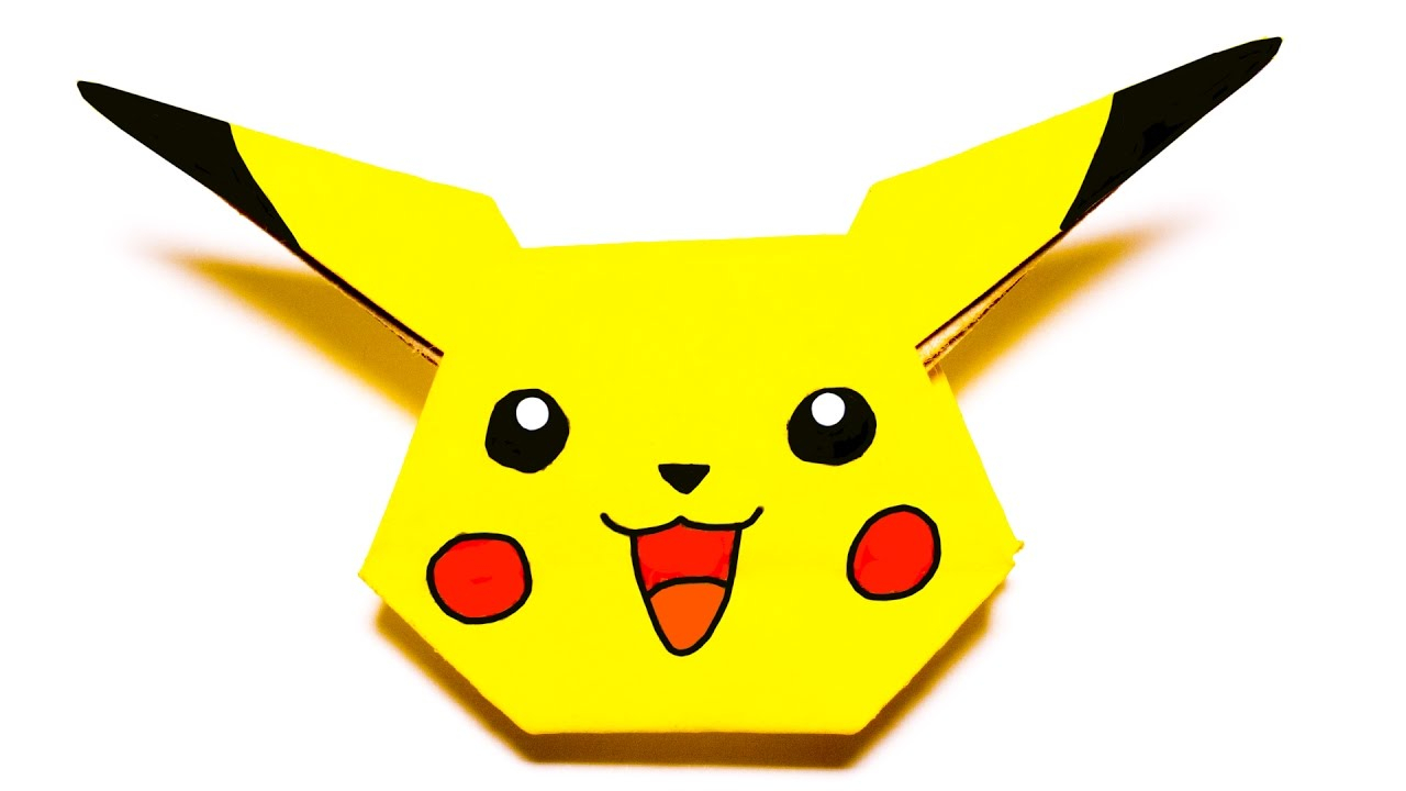 How To Make Origami Pokemon Easy Pokemon Pikachu Easy Origami Tutorial