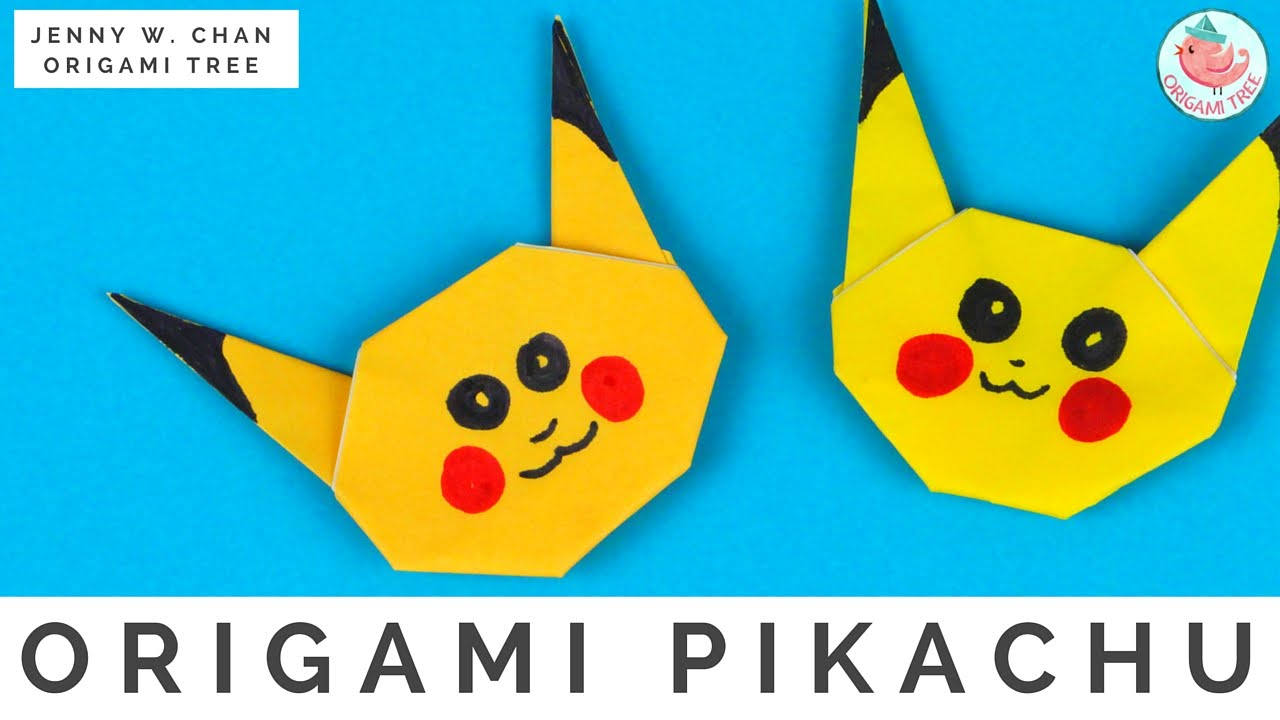 How To Make Origami Pokemon Easy Pokmon Origami Crafts How To Fold Origami Pikachu Pokmon Go Easy Origami Instructions For Kids