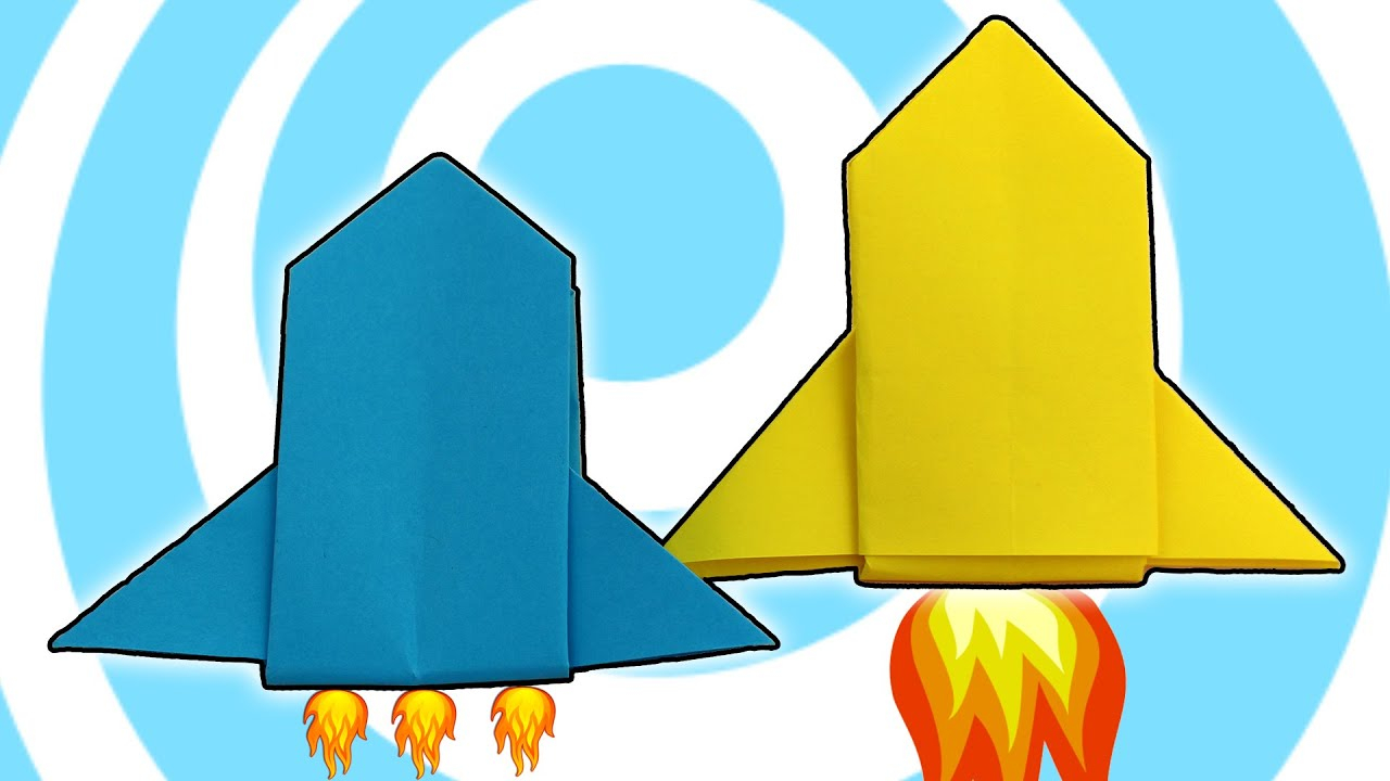 How To Make Origami Rocket Diy Easy Paper Origami Rocket Ship Tutorial