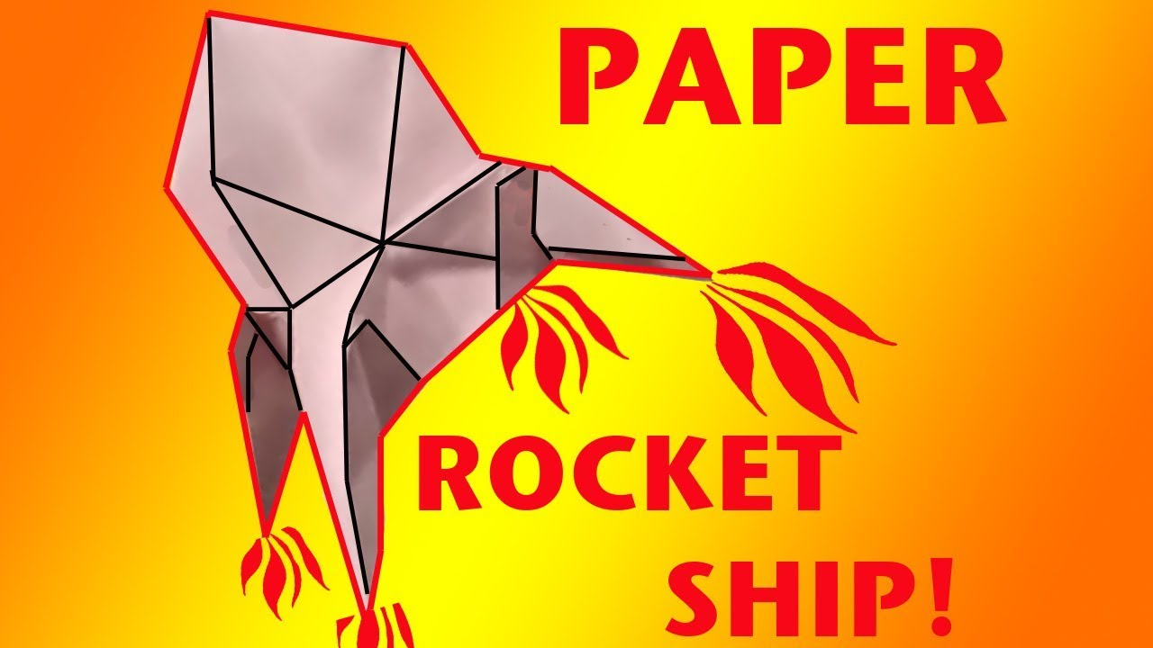 How To Make Origami Rocket How To Make A Paper Rocket Ship Origami Robs World