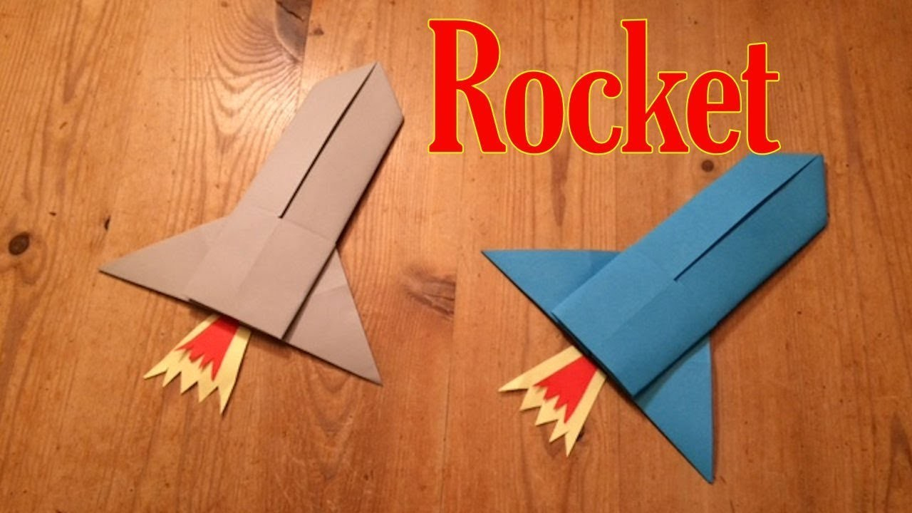 How To Make Origami Rocket How To Make A Simple Origami Rocket The Easy Way