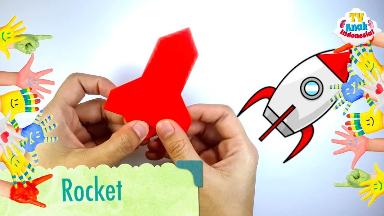 How To Make Origami Rocket How To Make Origami Rocket Paper Art Origami Tv Anak Indonesia