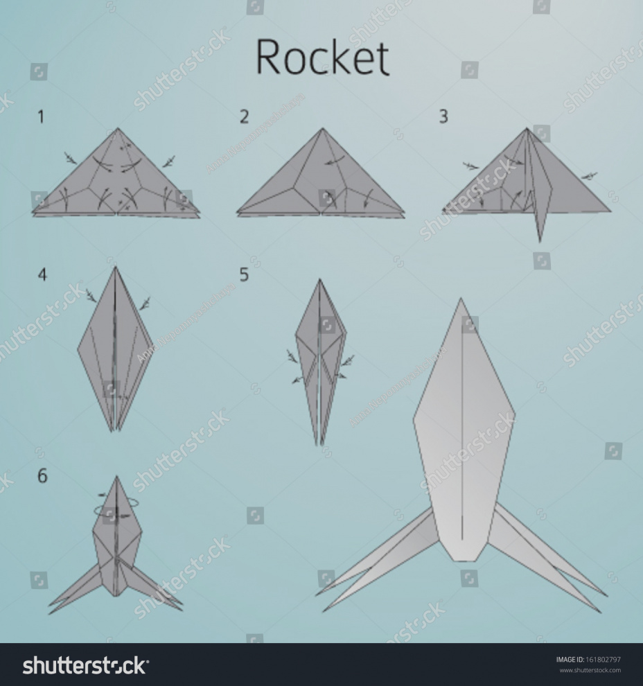 How To Make Origami Rocket Images Of How To Make Origami Rocket Paper Instructions Assembly
