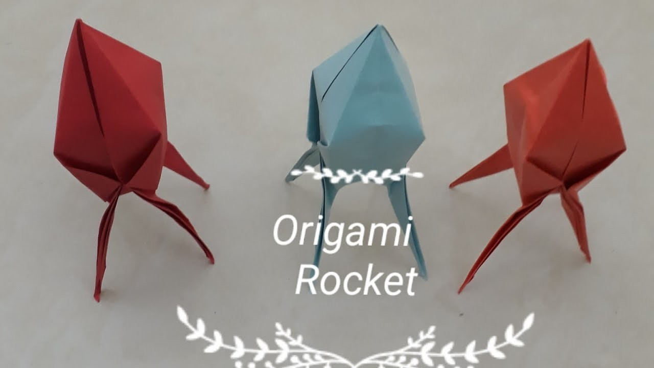 How To Make Origami Rocket Origami Rocket L Paper Rocket Tutorial L How To Make An Origami Rocket