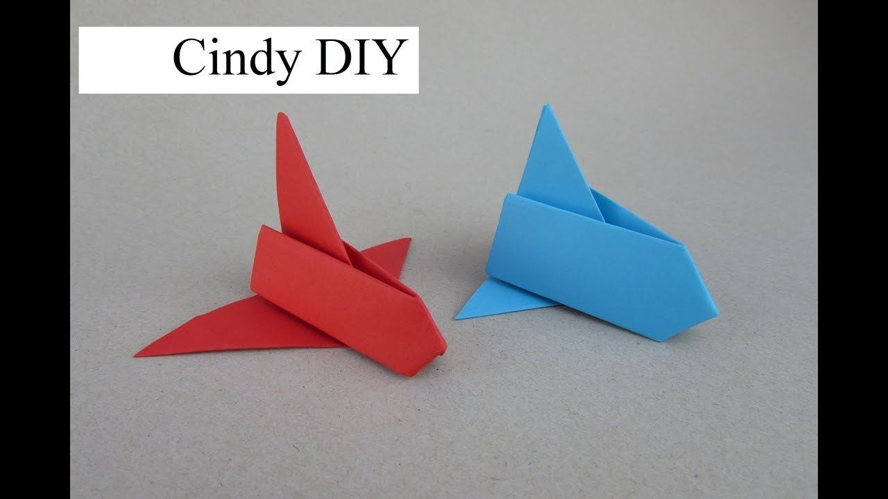 How To Make Origami Rocket Papercraft Rocket Diy Origami Paper Craft Tutorial How To Make