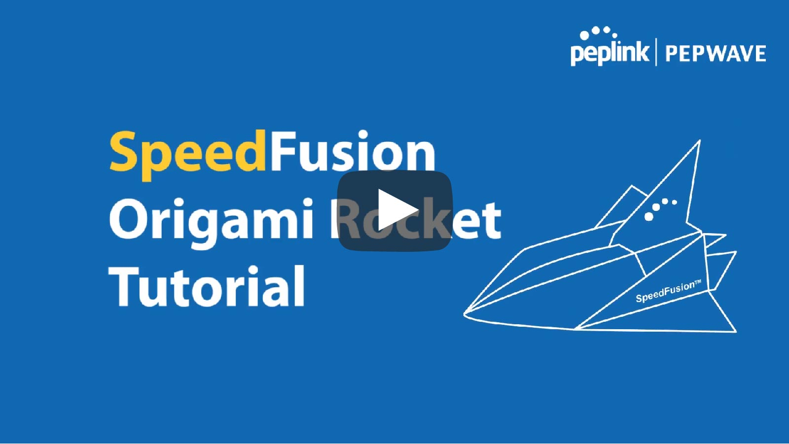 How To Make Origami Rocket Speedfusion Origami Rocket Tutorial Peplink