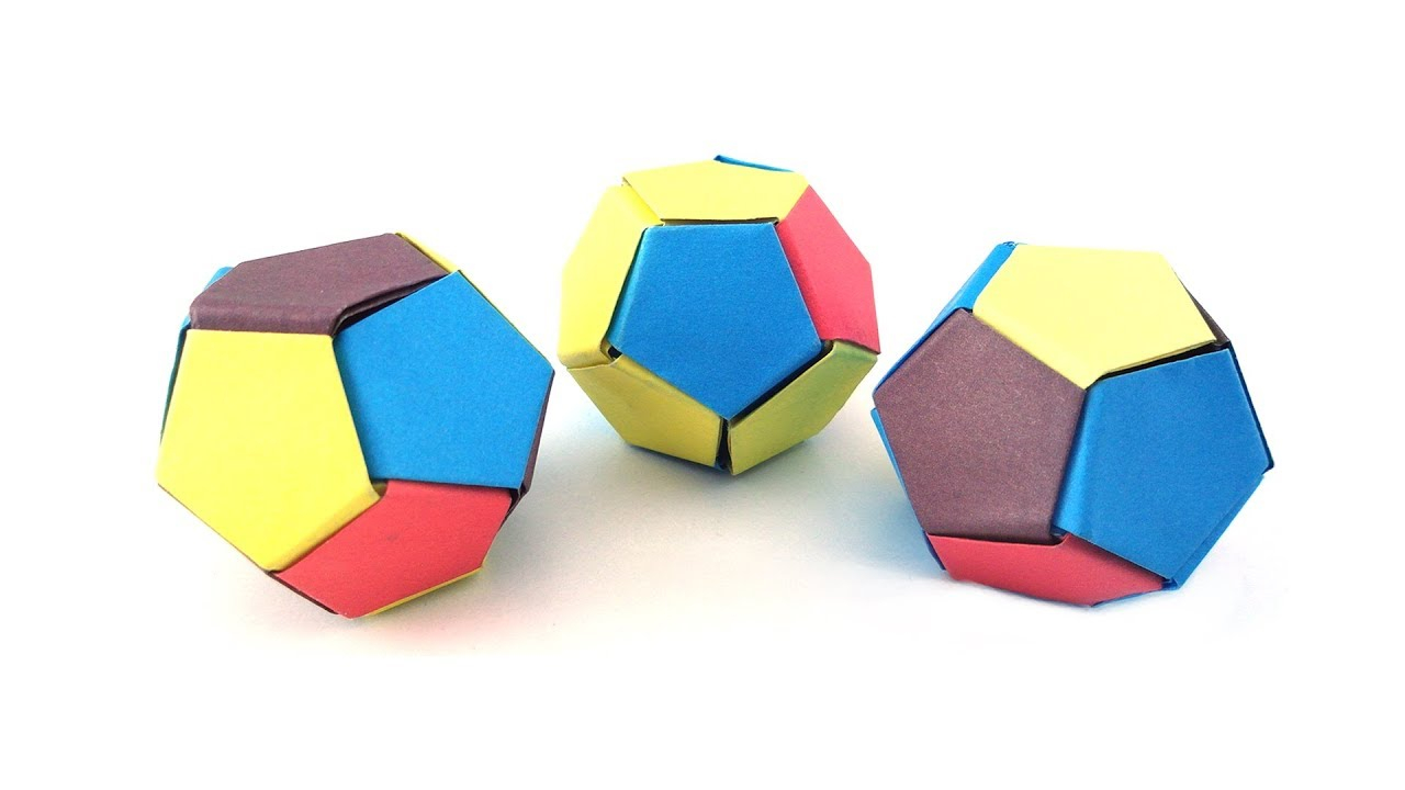 How To Make Origami Soccer Ball Easy Origami Paper 3d Soccer Ball