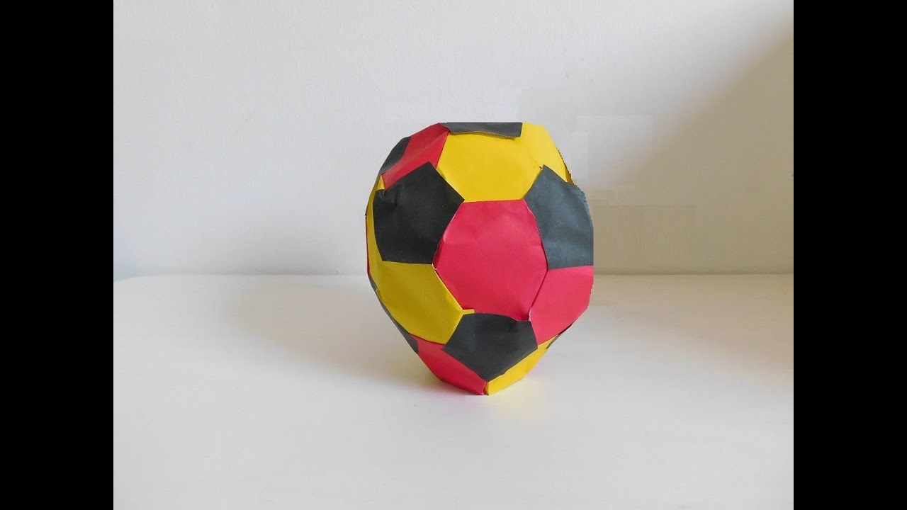 How To Make Origami Soccer Ball Em Deko Fussball Aus Papier Basteln Deutschland Soccer Ball Origami