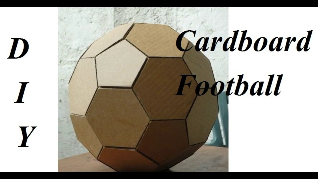 How To Make Origami Soccer Ball How To Make Football From A Cardboard Box Cardboard Football