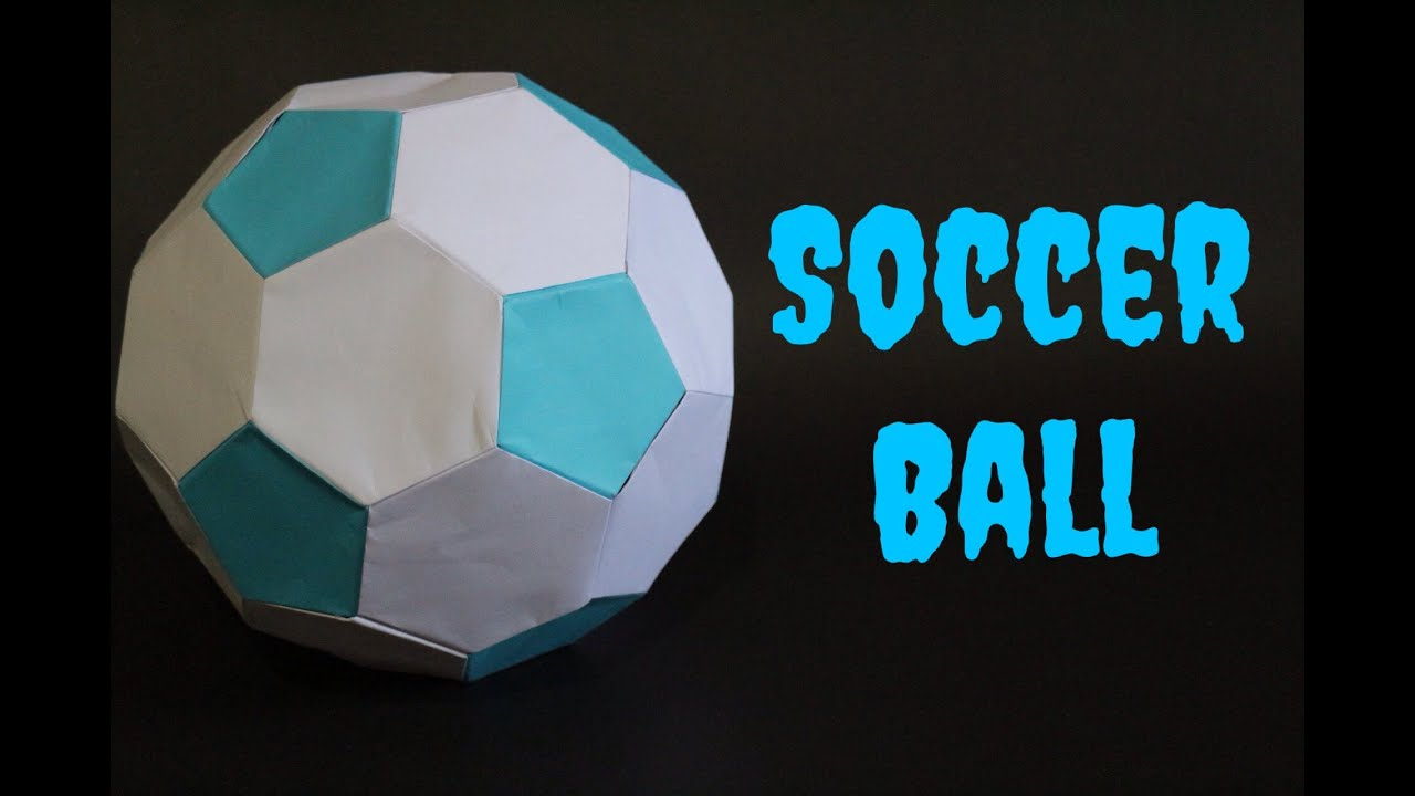 How To Make Origami Soccer Ball How To Origami Soccer Ball Size 1 Blue White