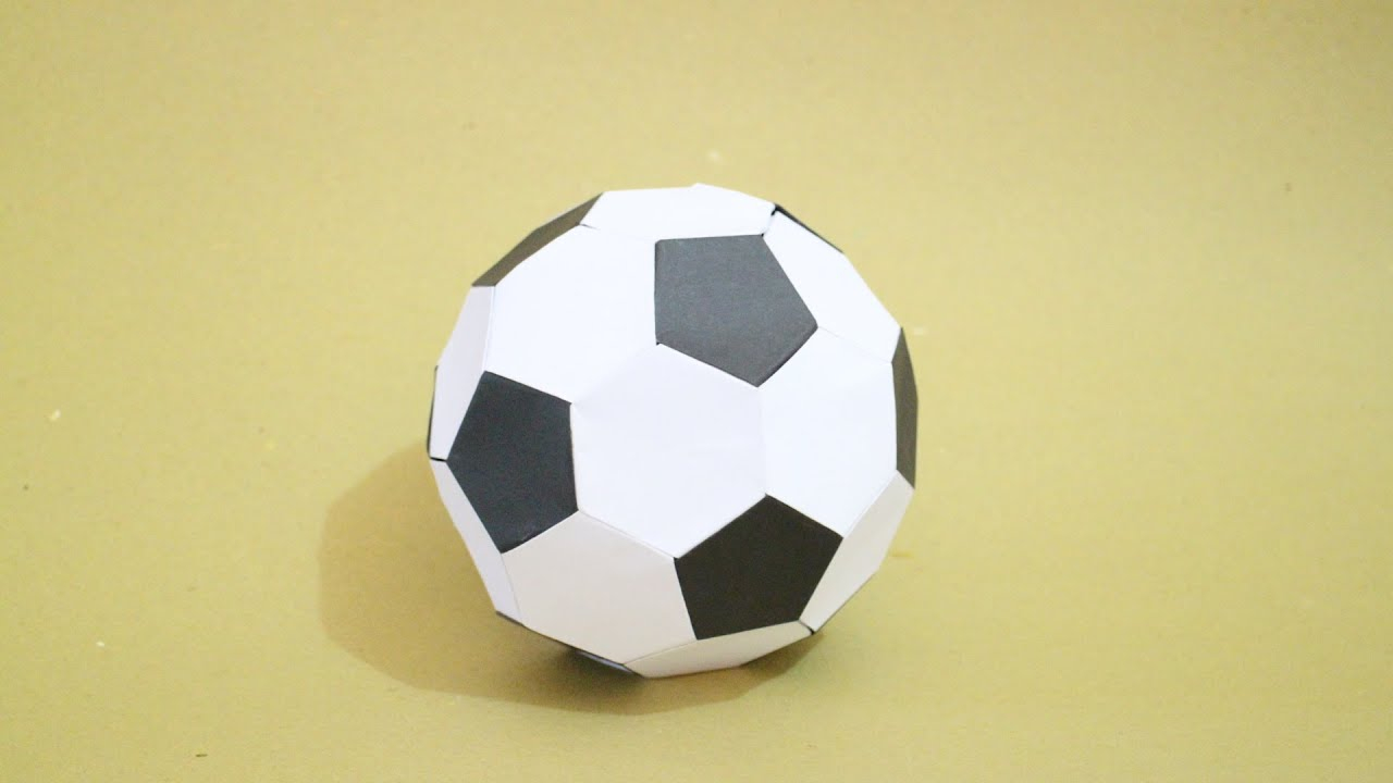 How To Make Origami Soccer Ball How To Origami Soccer Ball Size 2 Black White