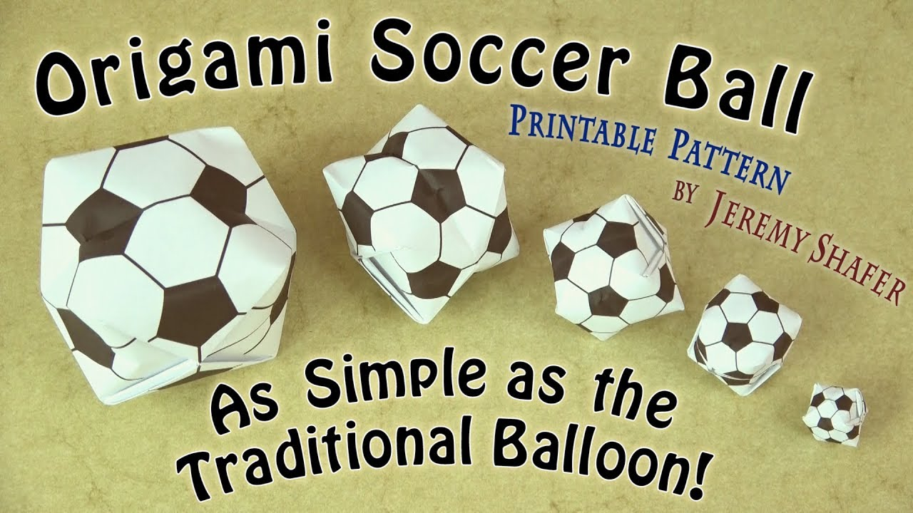How To Make Origami Soccer Ball Origami Soccer Ball