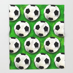 How To Make Origami Soccer Ball Soccer Ball Football Pattern Throw Blanket