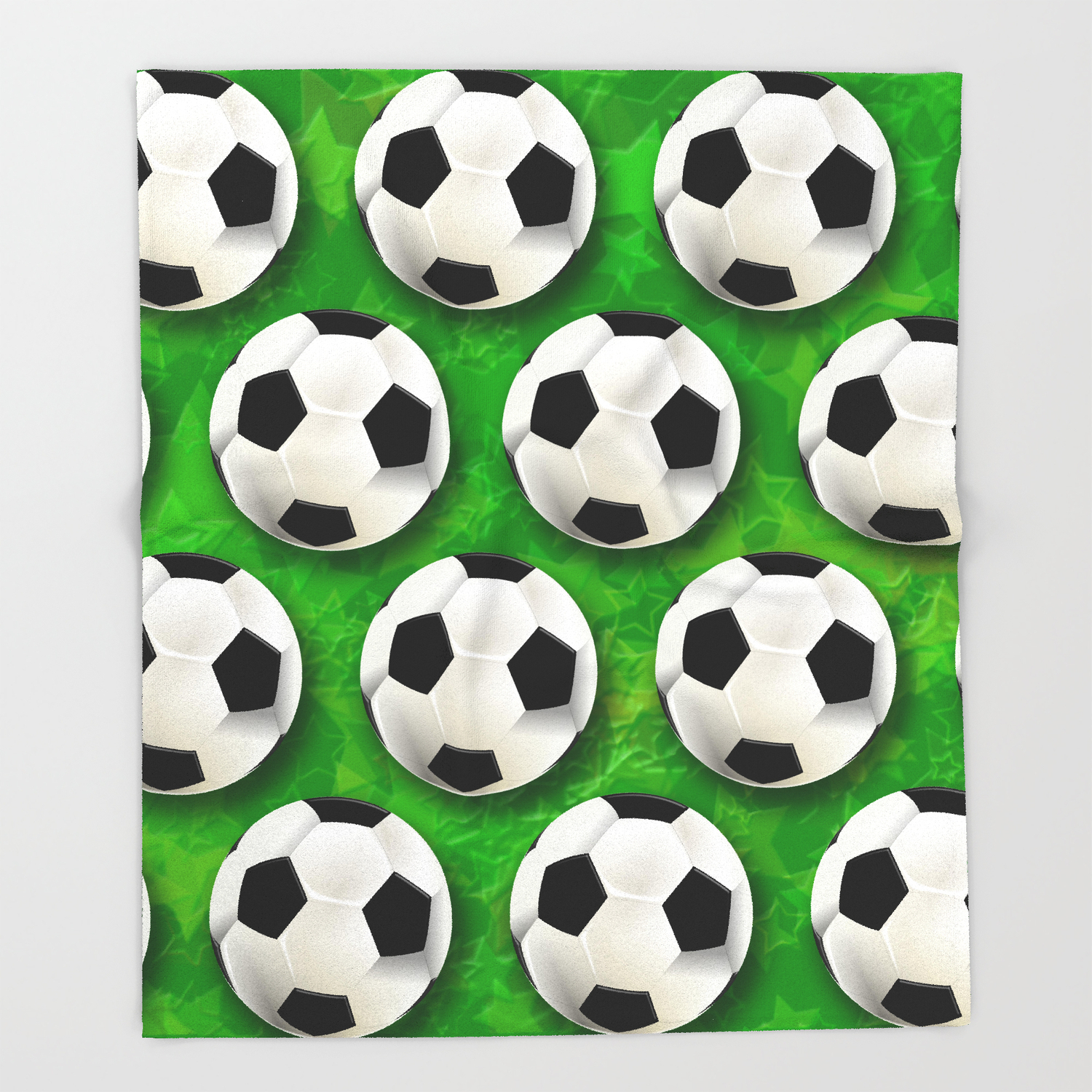 How To Make Origami Soccer Ball Soccer Ball Football Pattern Throw Blanket