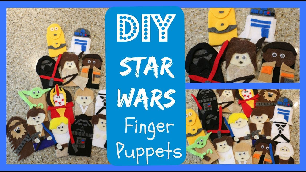 How To Make Origami Star Wars Finger Puppets Diy Craft How To Make Star Wars Finger Puppets
