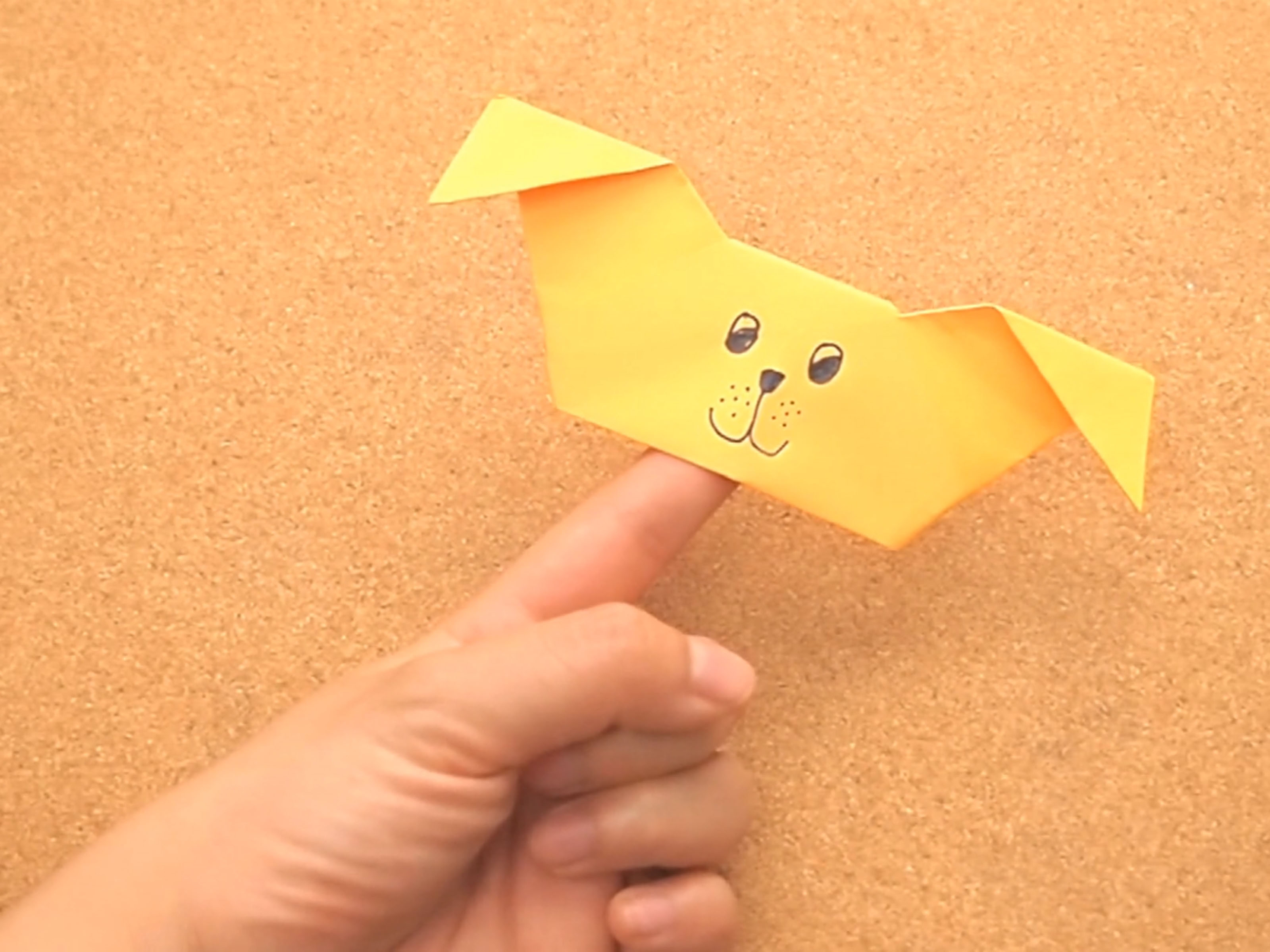 How To Make Origami Star Wars Finger Puppets How To Create An Origami Puppy Finger Puppet 15 Steps