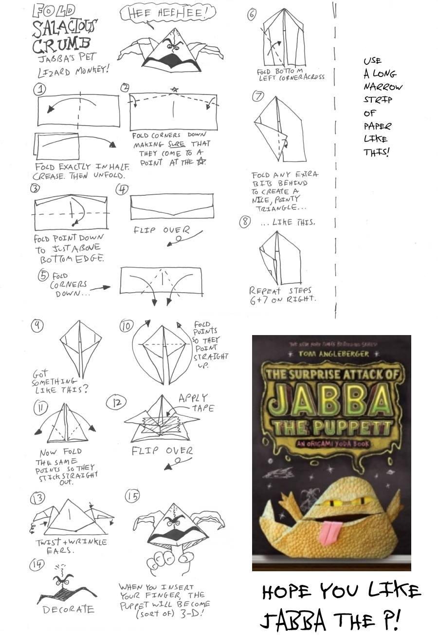 How To Make Origami Star Wars Finger Puppets How To Fold Origami Yoda
