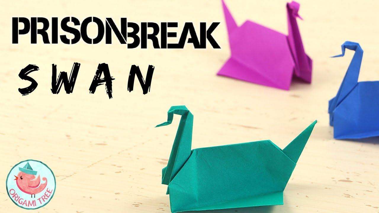 How To Make Origami Swans Prison Break Origami Swan Tutorial How To Make Michael Scofields Easy Origami Crane Or Bird