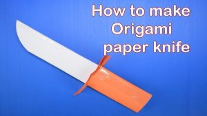 How To Make Origami Weapons Papercraft Weapon Origami Paper Weapon Knife Sword I How To Make