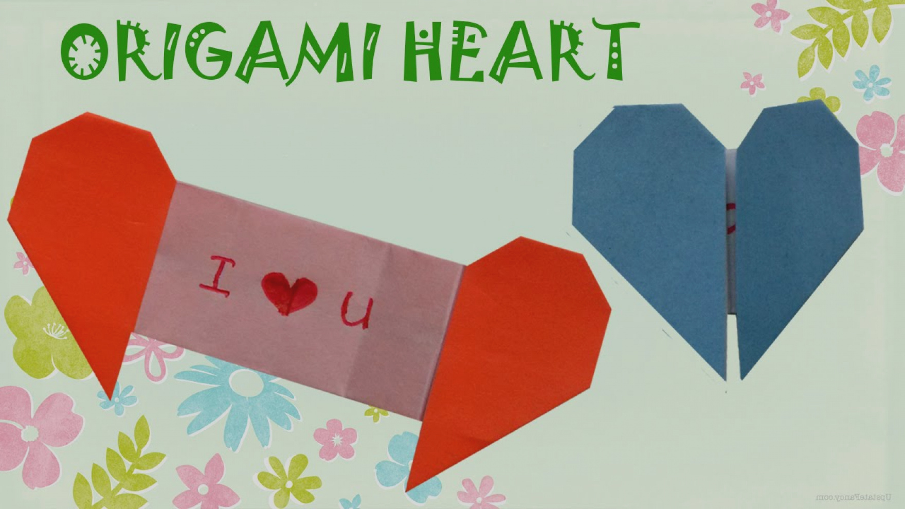 How To Make Small Origami Hearts Diagrams Origami And Craft Collections