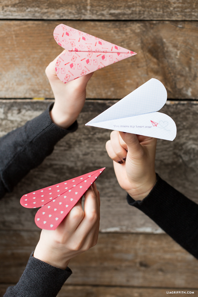 How To Make Small Origami Hearts Heart Paper Airplane Lia Griffith