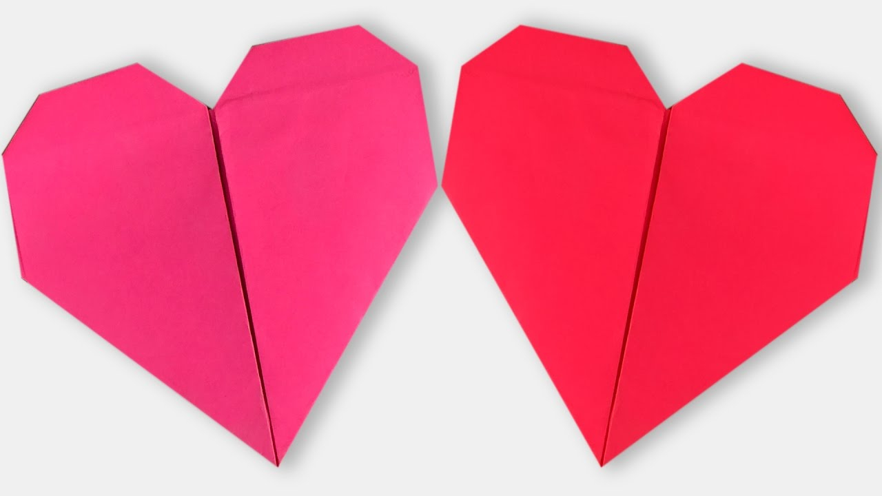 How To Make Small Origami Hearts How To Make An Origami Heart Step Step Paper Heart Tutorial Origami Vtl