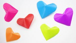 How To Make Small Origami Hearts How To Make Origami 3d Lucky Hearts Ideas On How To Use Them Ep Simplekidscrafts
