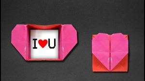 How To Make Small Origami Hearts Origami Heart Box Envelope
