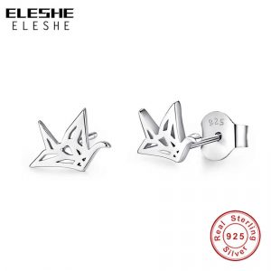 How To Origami Crane Detail Feedback Questions About Eleshe New Fashion 925 Sterling