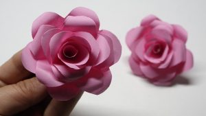 How To Origami Rose How To Make Paper Flower Easy Origami Rose Time Lapse