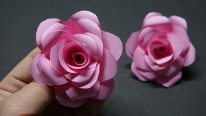 How To Origami Rose How To Make Paper Rose Flower Easy Origami Rose Video Tutorial