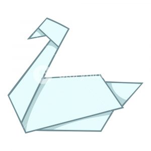 How To Origami Swan Origami Swan Icon Cartoon Illustration Of Origami Swan Vector Icon