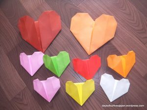 Index Card Origami 6 Easy Activities With Valentines Origami Hearts For Preschoolers