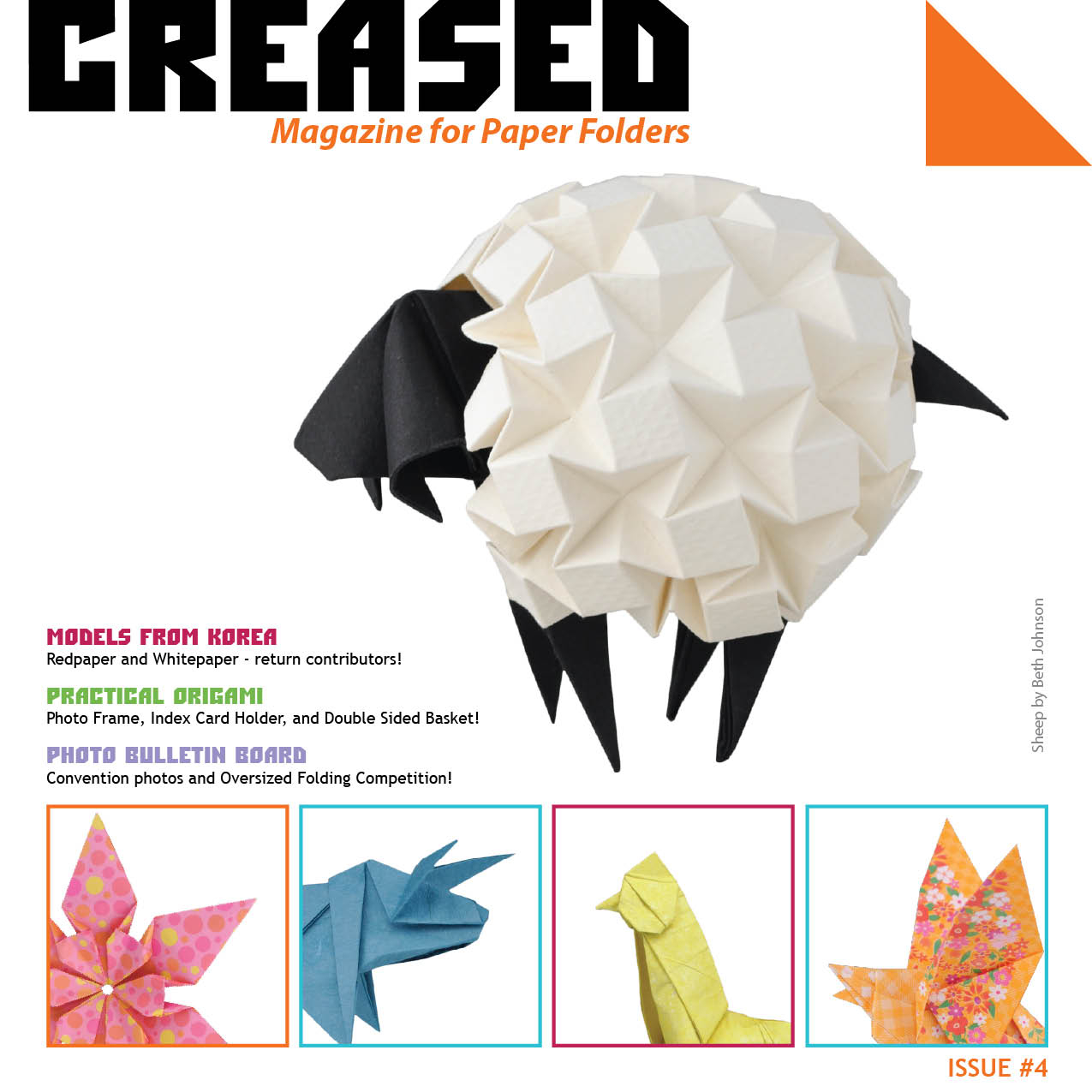 Index Card Origami Creased Magazine For Paper Folders