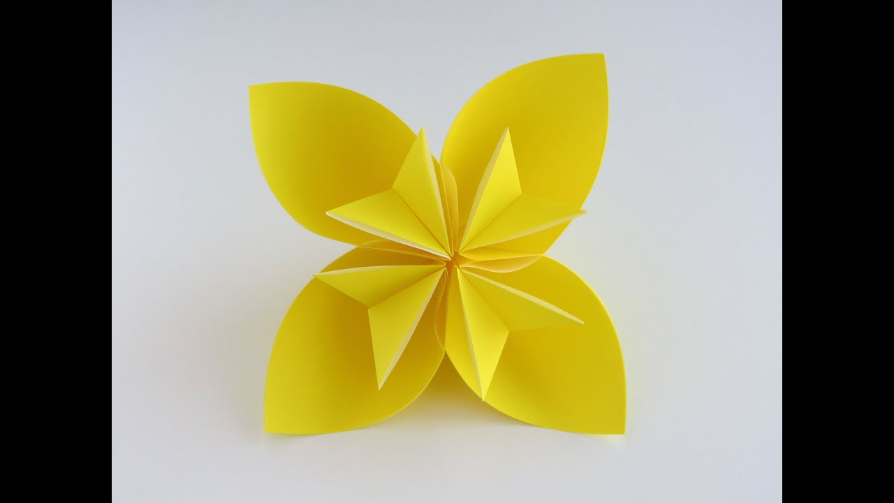 Index Card Origami Easy Origami Kusudama Flower Folding Instructions
