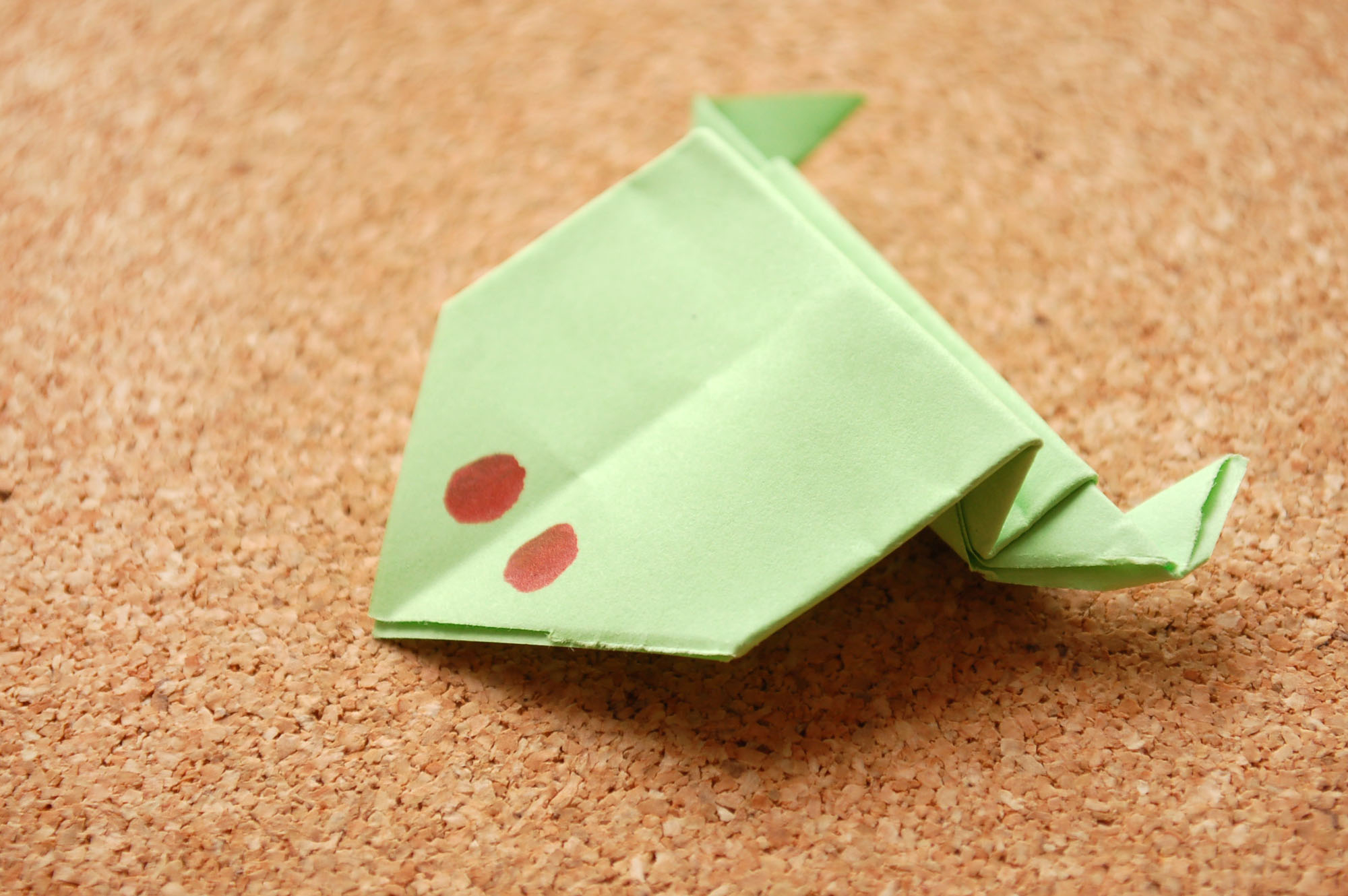 Index Card Origami How To Fold An Origami Frog 10 Steps With Pictures Wikihow