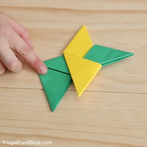 Index Card Origami How To Fold Paper Ninja Stars Frugal Fun For Boys And Girls