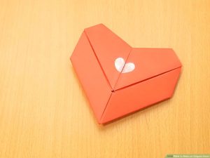 Index Card Origami How To Make An Origami Heart 15 Steps With Pictures Wikihow