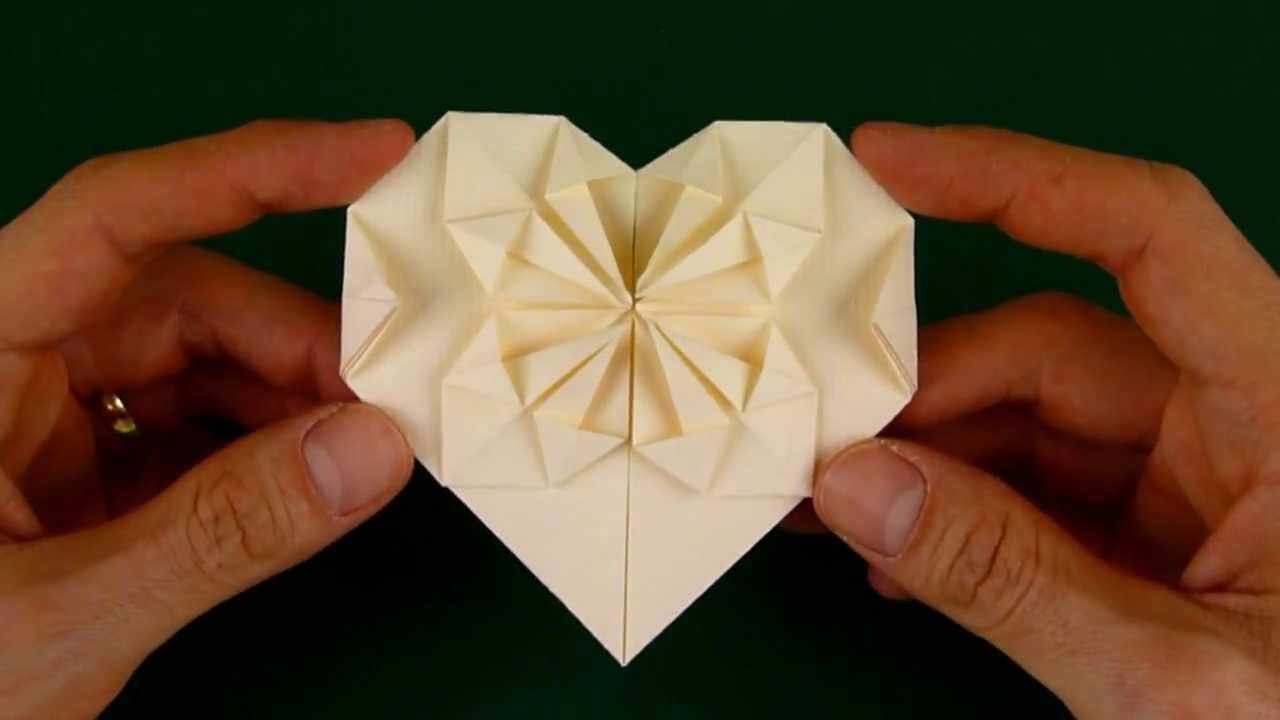 Index Card Origami How To Make Origami Heart Love Notes Step Step Folding Instructions