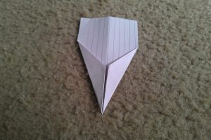 Index Card Origami Index Card Airplane The Dart 3 Steps