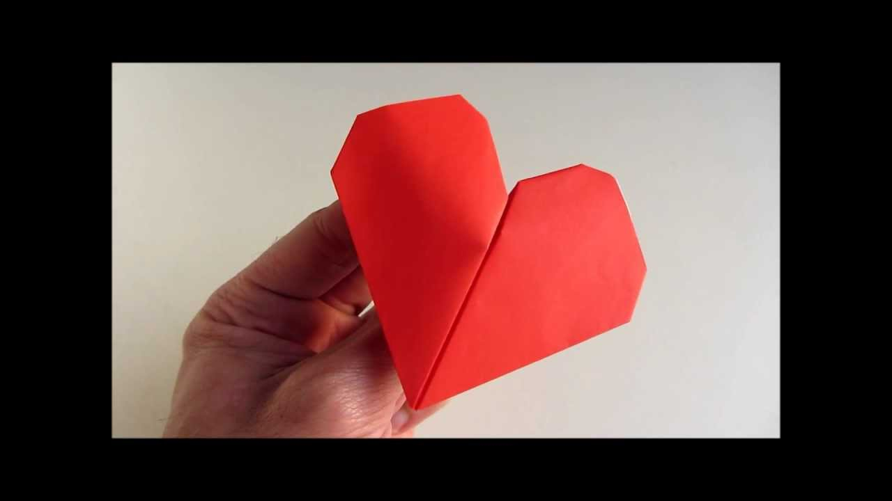 Index Card Origami Origami Beating Heart Folding Instructions