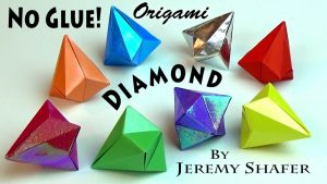 Jeremy Shafer Origami Real Origami Diamond No Glue