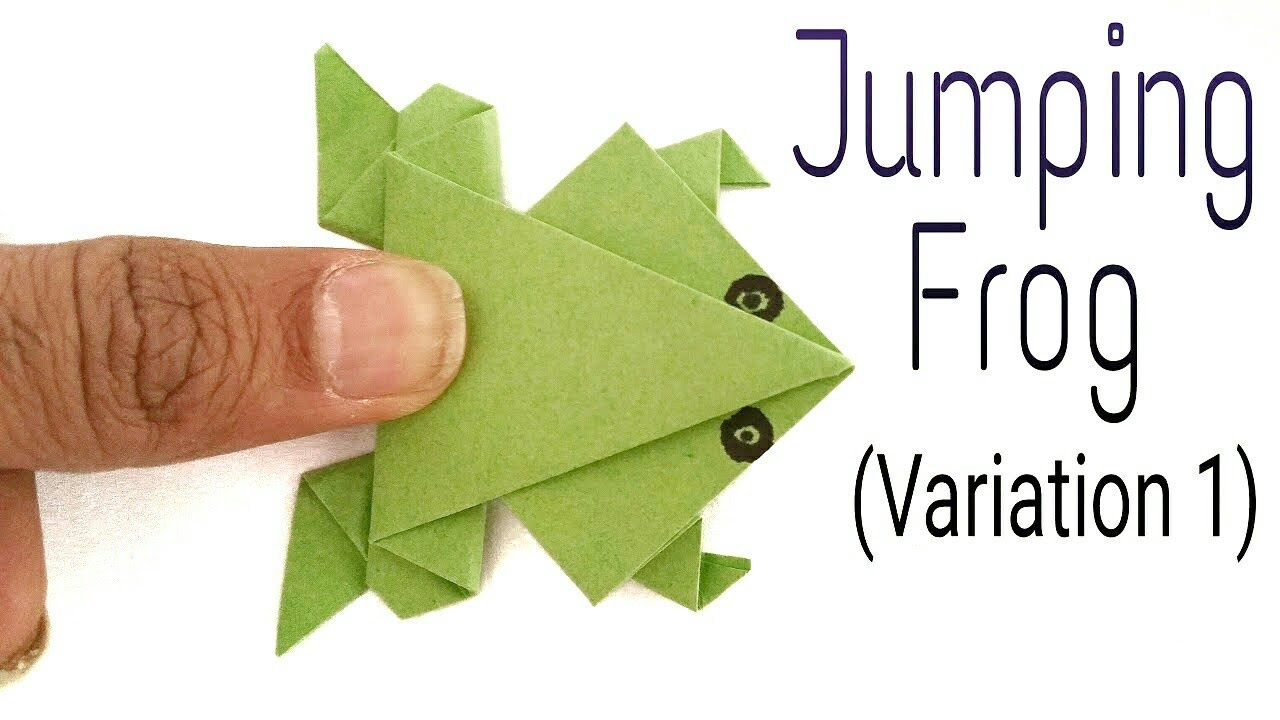 Jumping Frog Origami India Paperfoldsin Origami Arts And Crafts