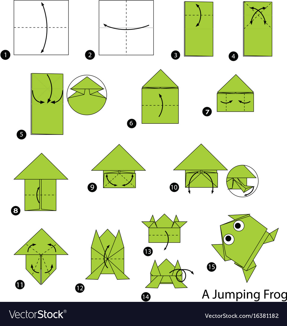 Jumping Frog Origami Make Origami A Jumping Frog