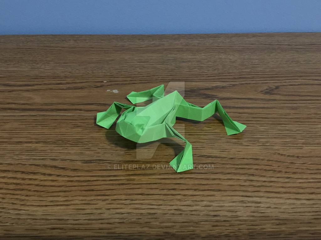 Jumping Frog Origami Origami Jumping Frog Eliteplaz On Deviantart